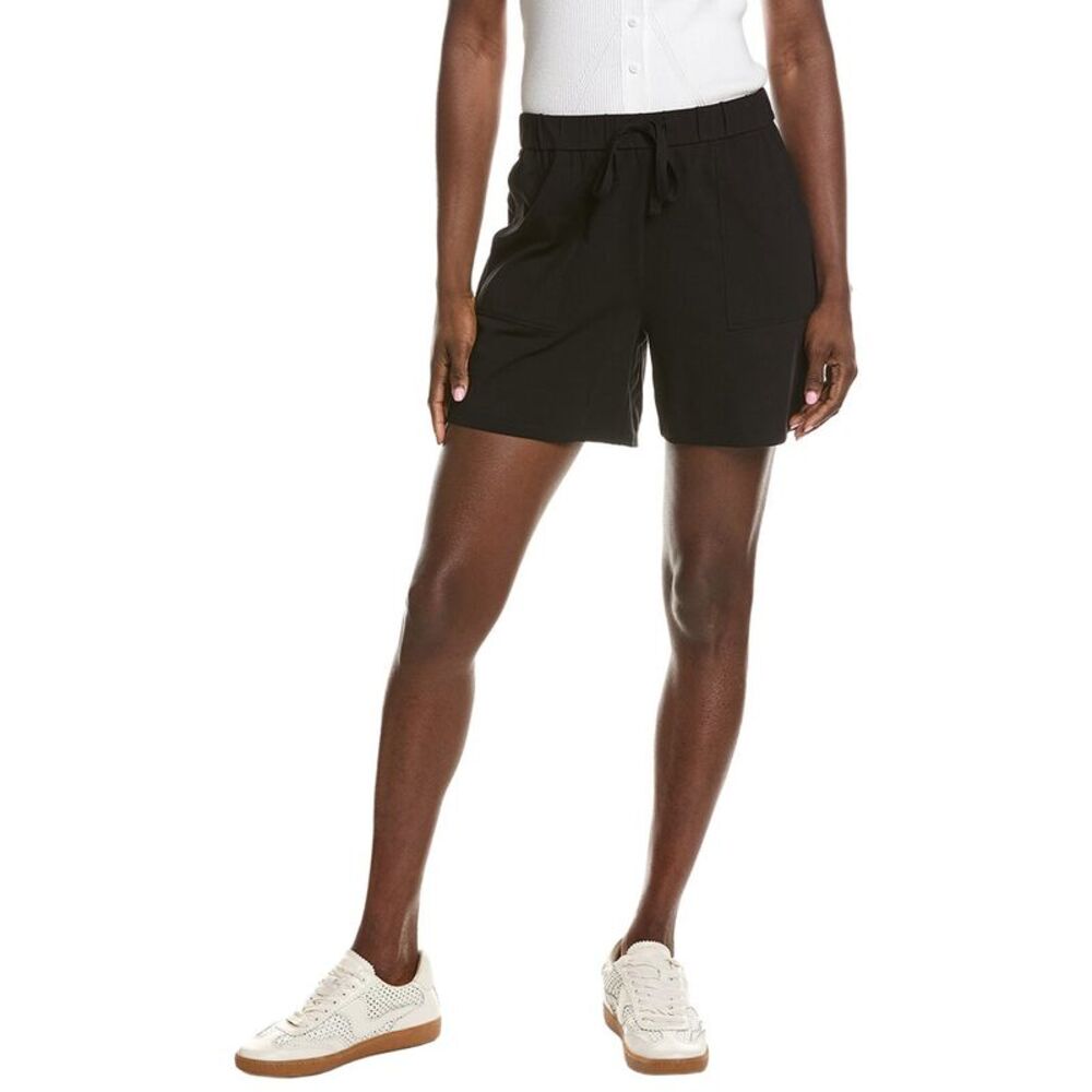 Eileen Fisher Womens  Petite Drawstring Short W/ Drawstring, Black
